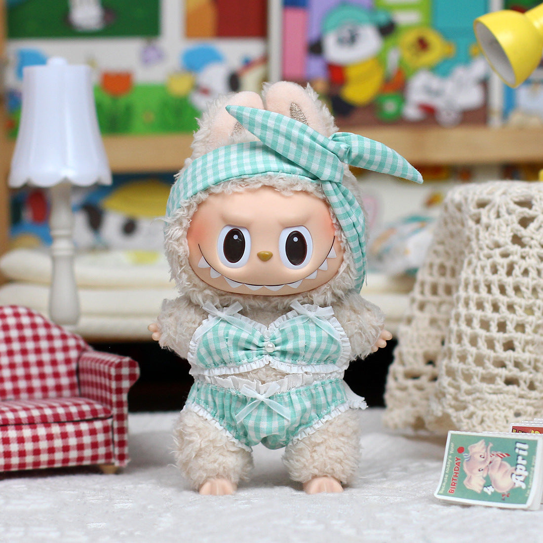 Seaform Green checkerboard Bathing suite