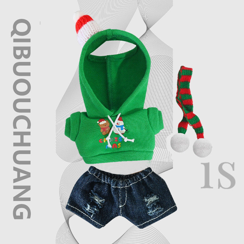 Holiday Elf in Green Hoodie