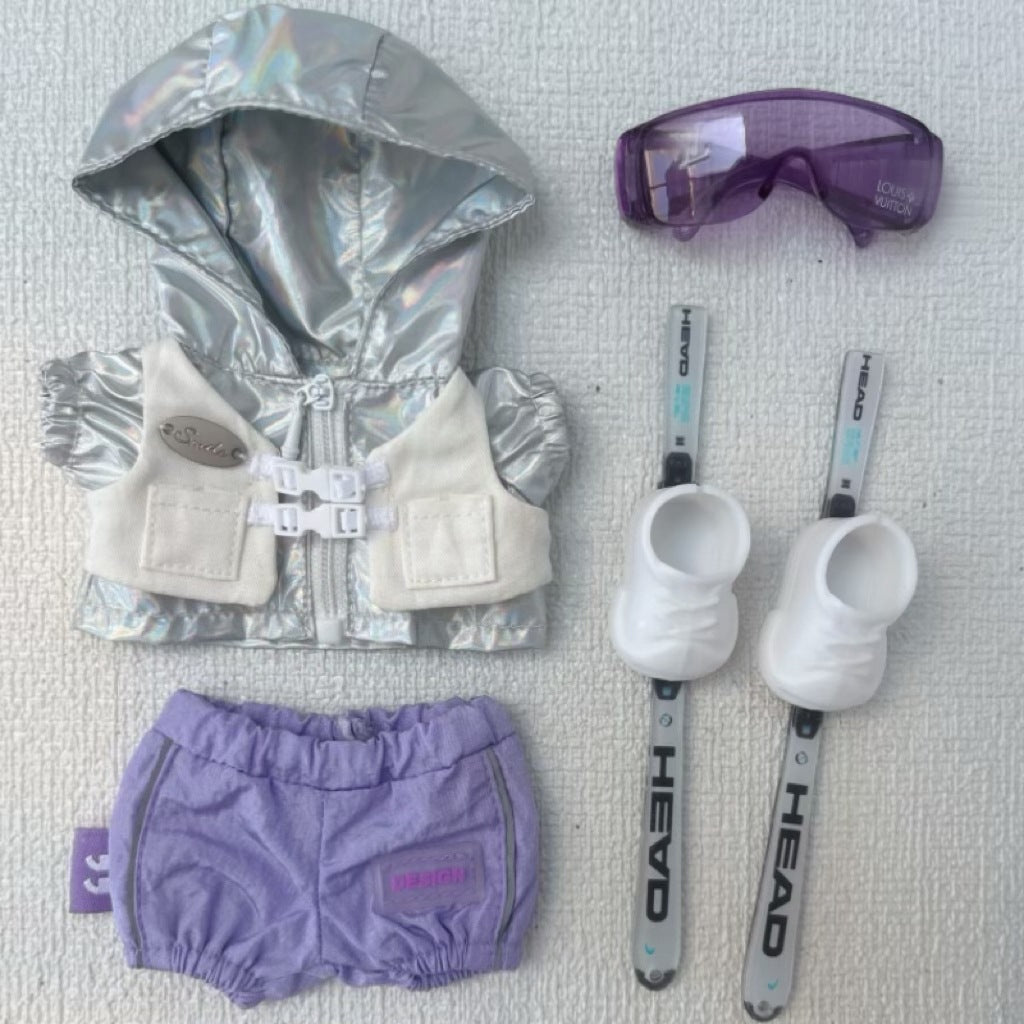 Retro Skiing outfit- Purple